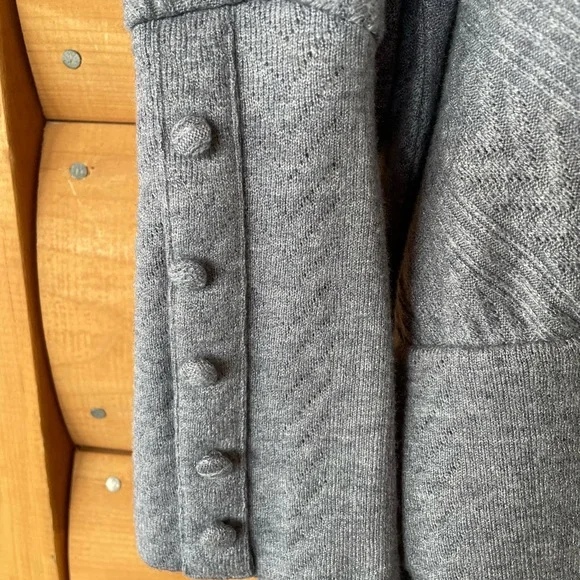 Democracy Women's Sweater with Button Accents and Side Ruching. Plus Size 3X - Picture 4 of 13